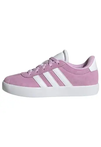 adidas Unisex - Bambini e Ragazzi VL Court 3.0 Shoes, Bliss Lilac/Cloud White/Grey Two, 30 1/2 EU