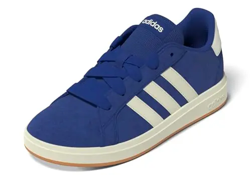adidas Unisex Bambino Grand Court 00s Sportswear Basket, Blu Semi Lucido Bianco Rotto Gomma, 37 1/3 EU