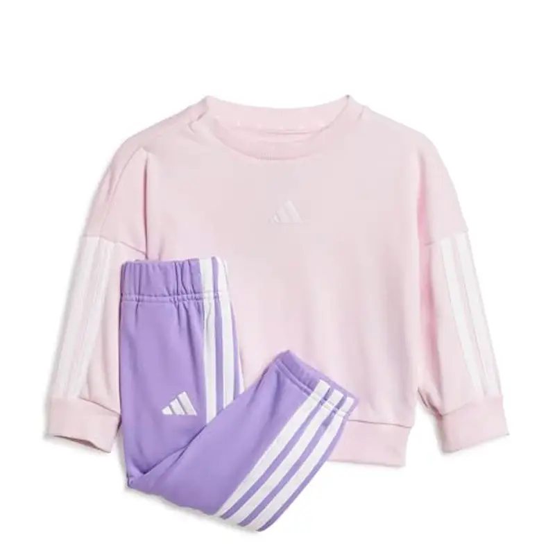 adidas Unisex - Bimbi 0-24 ESSENTIALS JOGGER, clear pink/white/lavendar, 3