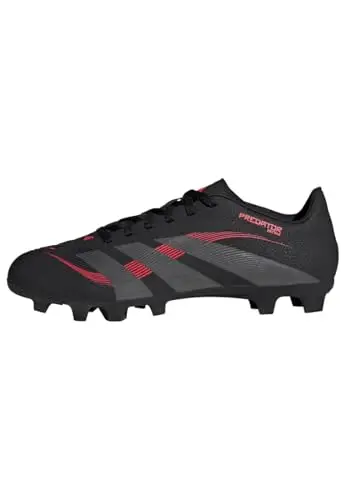 adidas Unisex Club Firm Ground/Multi Ground Football Boots, Core Black/Grey Four/Lucid Red, 39 1/3 EU