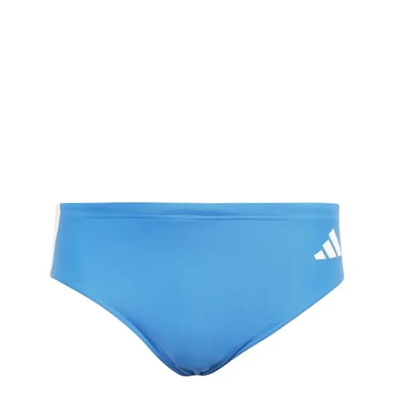 adidas Uomo 3 Stripes Swim Trunks, Bright Royal/White