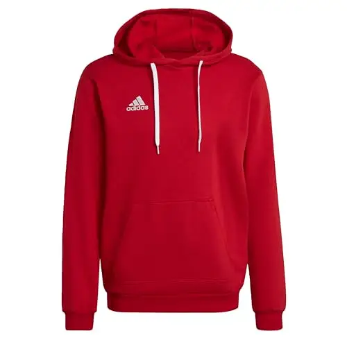 adidas Uomo Entrada 22 Sweat Hoodie, Team Power Red 2, L Tall