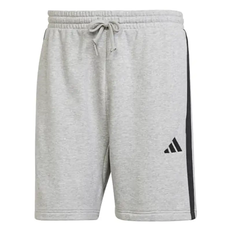 adidas Essential Three Stripes French Terry Short - Grigio/Nero