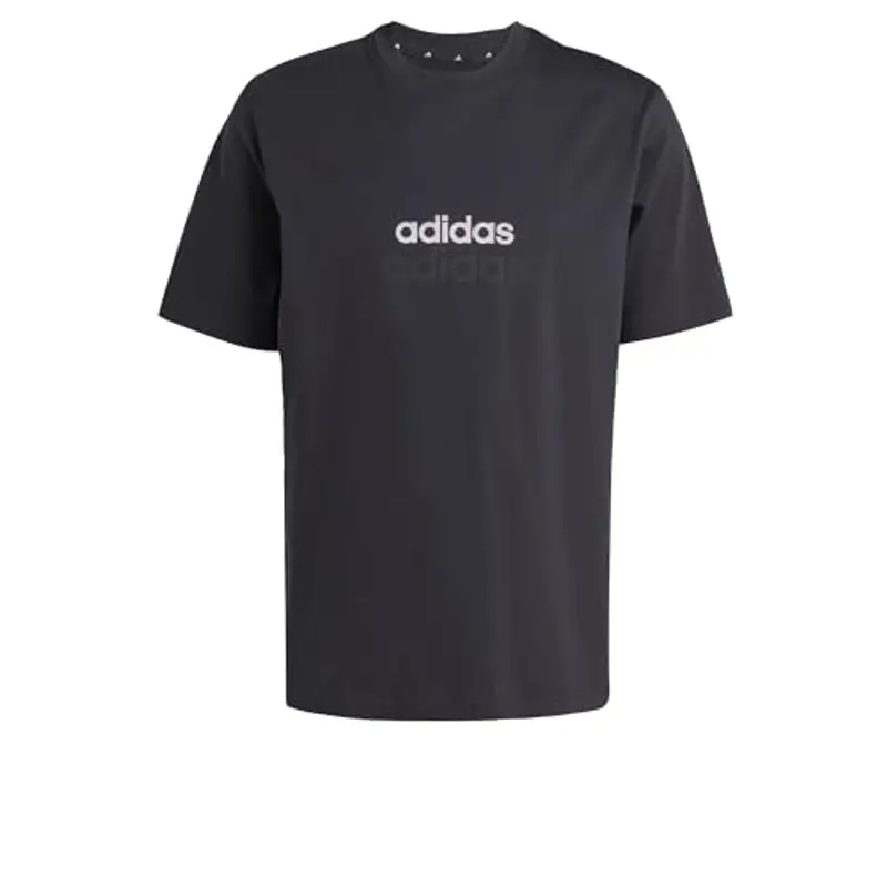 adidas Maglietta Uomo Essentials Linear Nero/Bianco