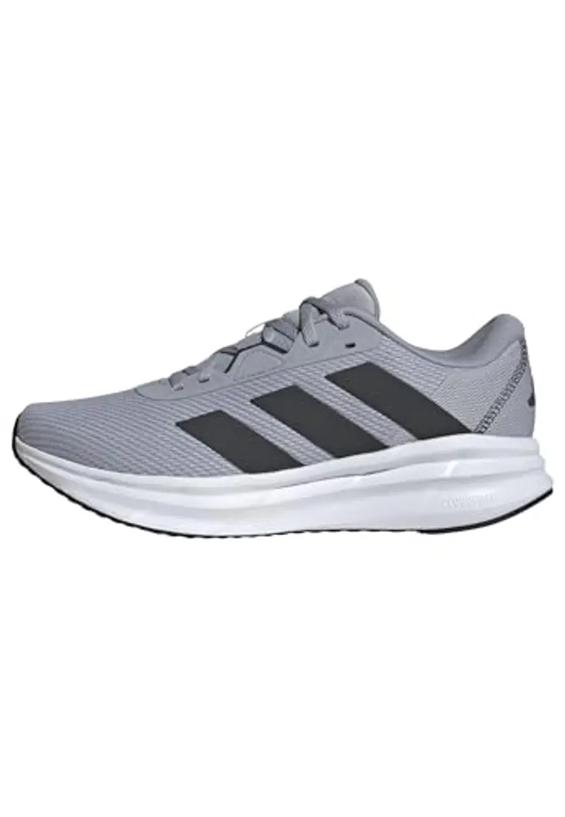 adidas Uomo Galaxy 7 Running Shoes, Halo Silver/Carbon/Core Black, 40 2/3 EU