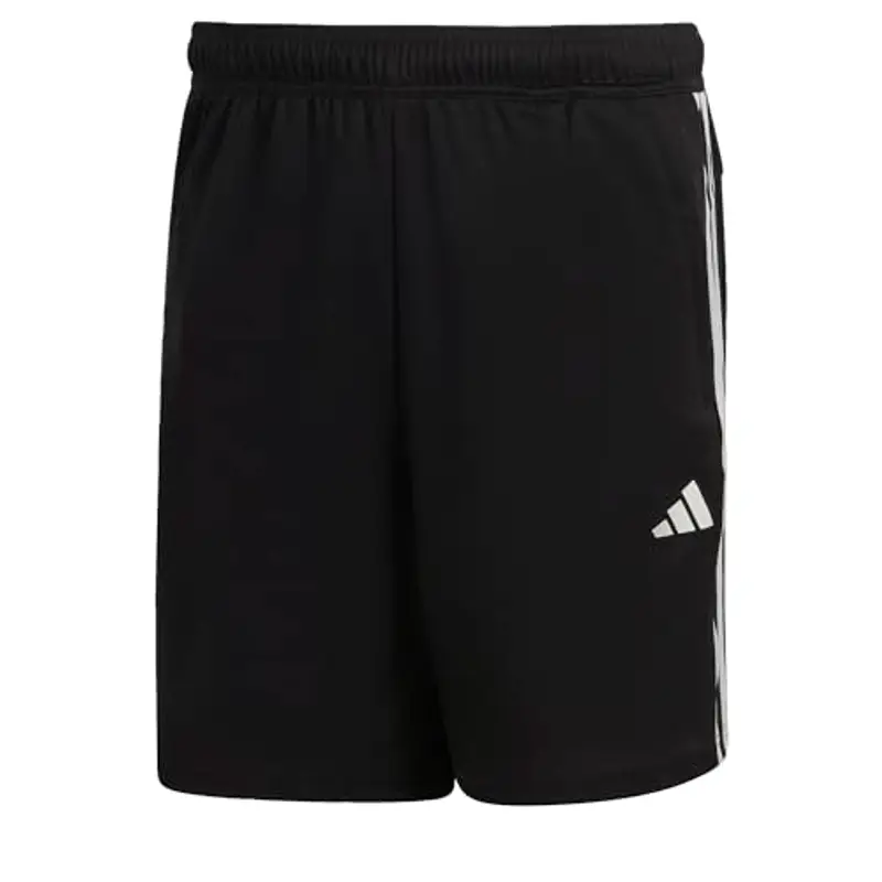 adidas Uomo Shorts Allenamento Essentials Piqué 3-Stripes, Nero