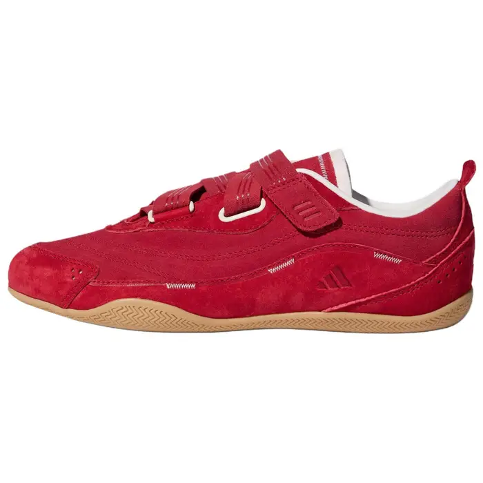 Urban Reverie Pelle Scamosciata FOS Città Funzionali Stile Balletto Sportive Comode Scarpe Lifestyle Donna sneakers Rosse KJ9088 40