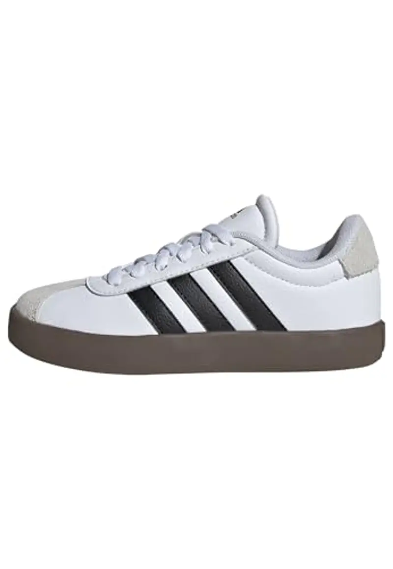 adidas VL Court 3.0 Shoes Kids, Scarpe Unisex - Bambini e Ragazzi, Cloud White Core Black Grey One, 38 EU
