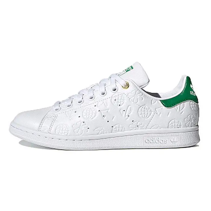 Wmns Stan Smith Grafiche a Rilievo - Bianco Verde 36