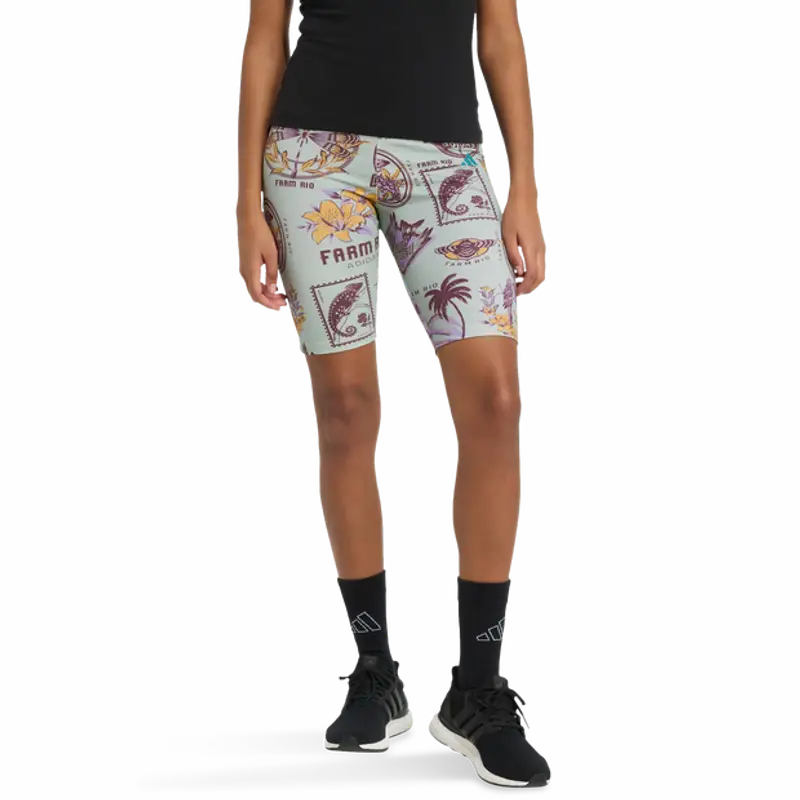 Adidas X Farm Bike Shorts female Pantaloncini - Grigio - Jersey di cotone - Foot Locker