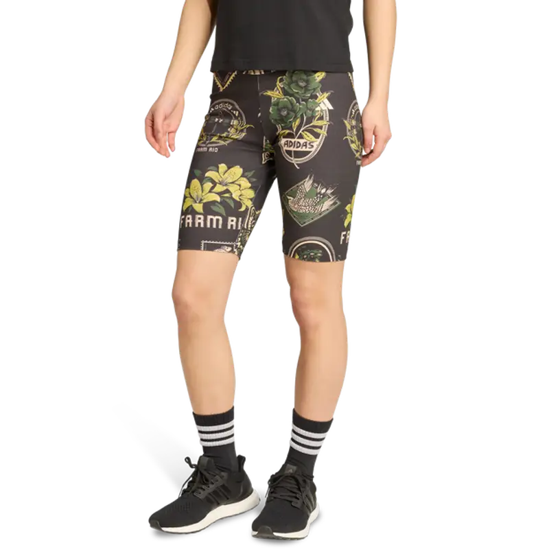 adidas X Farm Bike Shorts female Pantaloncini - Nero - Jersey di cotone - Foot Locker