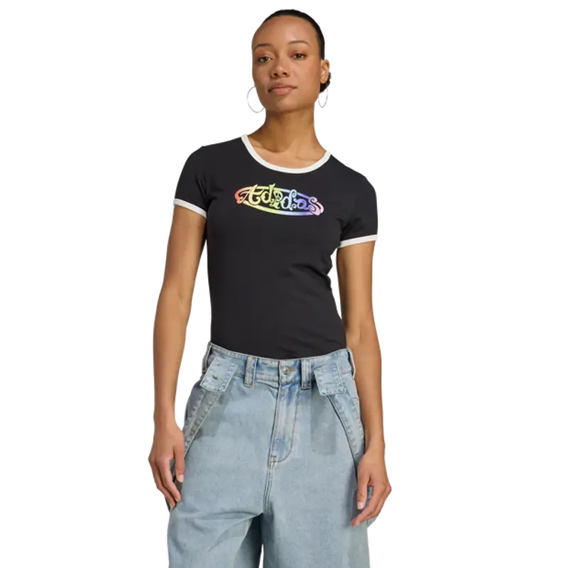 Adidas X Jeremy Scott Graphic female Magliette - Nero - Jersey di cotone - Foot Locker