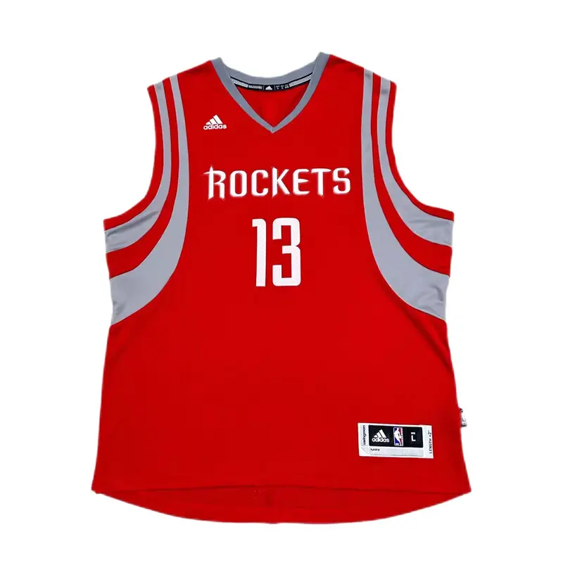 Adidas X NBA Collaborazione Harden Houston Rockets Maglia Unisex Maglia Rossa 7470A-3RK-K92072