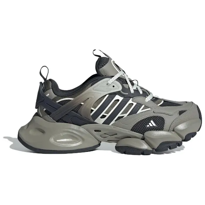 XLG Runner Deluxe Grigio Nero Sneakers Unisex Argento-Ghiaia Carbonio Avorio JR8078 43⅓