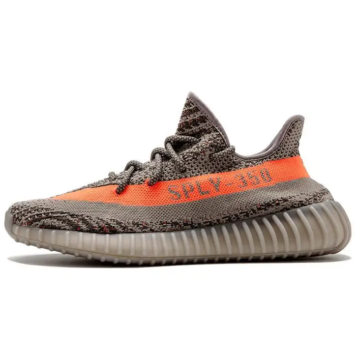 Yeezy Boost 350 V2 Beluga Sneakers Unisex Grigio Grigio Acciaio Rosso Solare BB1826 42
