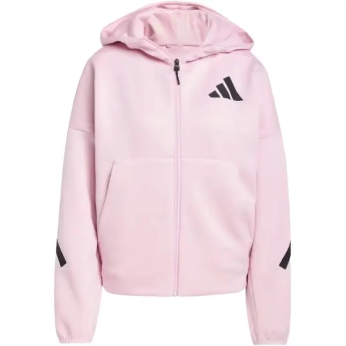 Z N E Felpa con Cappuccio Full-Zip Rosa Vero Donna Streetwear JC5393 M
