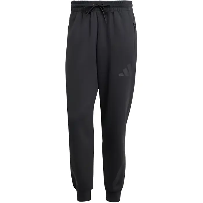 Z N E Pantaloni Pizzo Tinta Unita con Risvolto Tasca Pantaloni Casual Uomo Pantaloni Neri JD9599 M