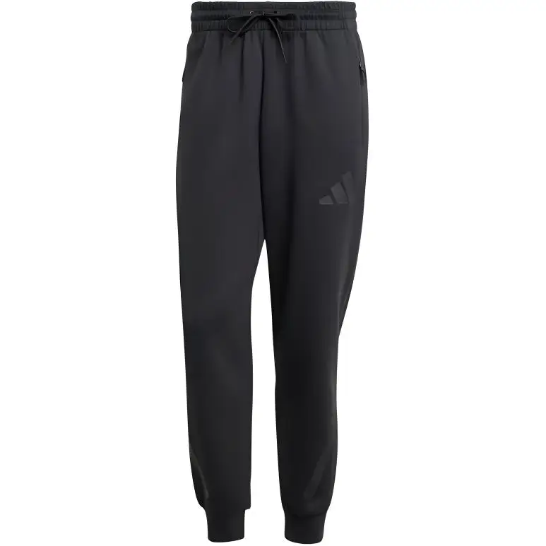 Adidas Z N E Pantaloni Pizzo Tinta Unita con Risvolto Tasca Pantaloni Casual Uomo Pantaloni Neri JD9599