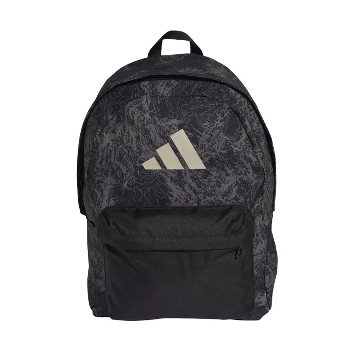 ADIDAS Zaino sportivo unisex grigio con grafica all-over e logo bianco UNICA