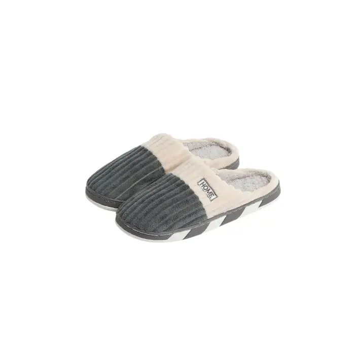 Admas Pantofole bicolori Home Gris