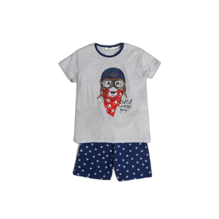 Admas Pigiami per bambini Wild Crazy Guy Gris