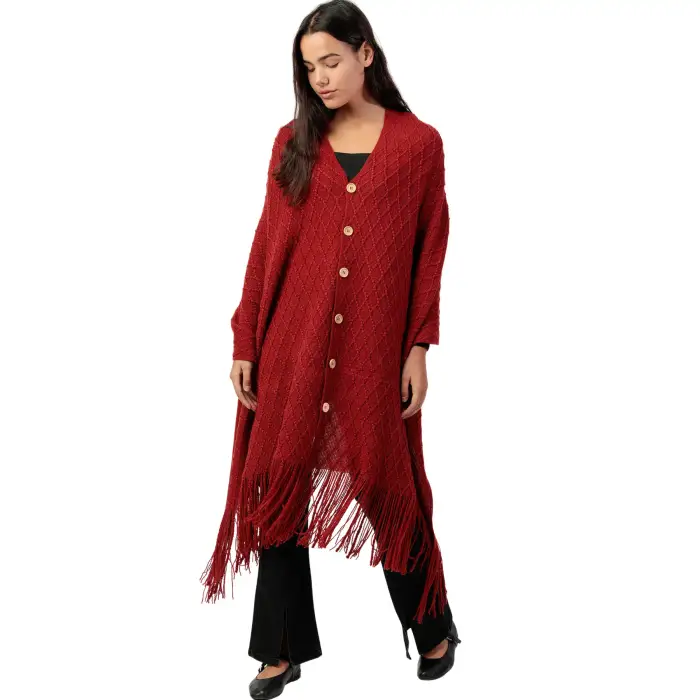 Admas Poncho lungo donna Punto Rouge