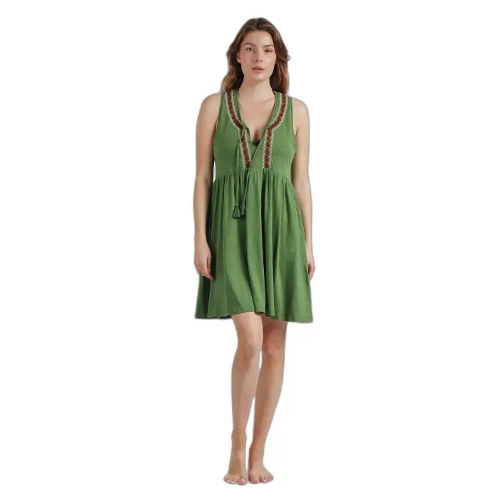 Admas Vestito da donna White Paisley Vert