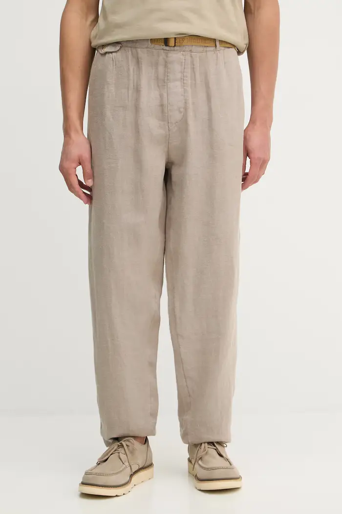 aeronautica militare pantaloni in lino Beige