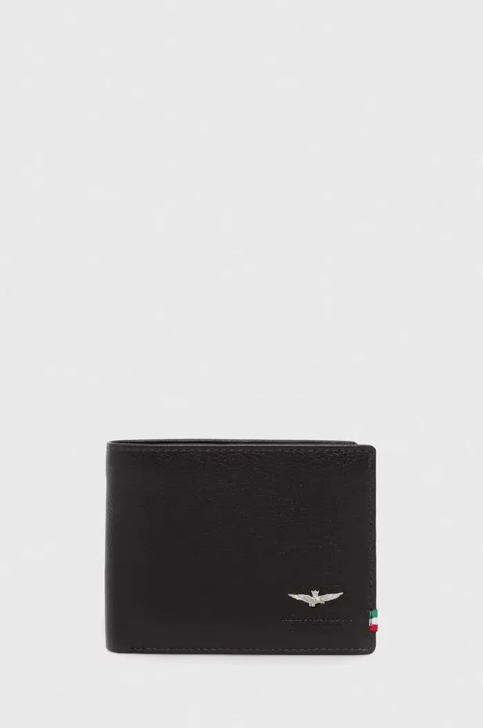 aeronautica militare portafoglio in pelle Marrone