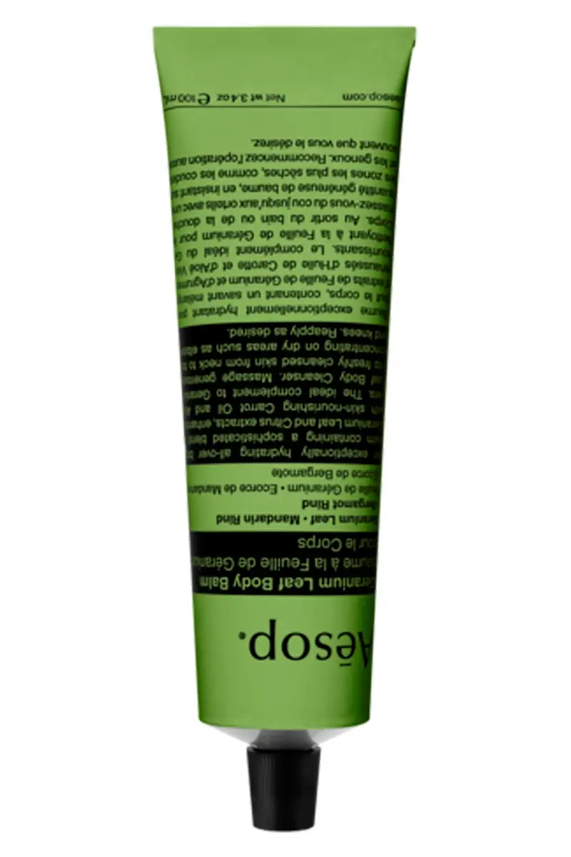 AESOP Crema Corpo 'Geranium Leaf' 100 Ml Verde