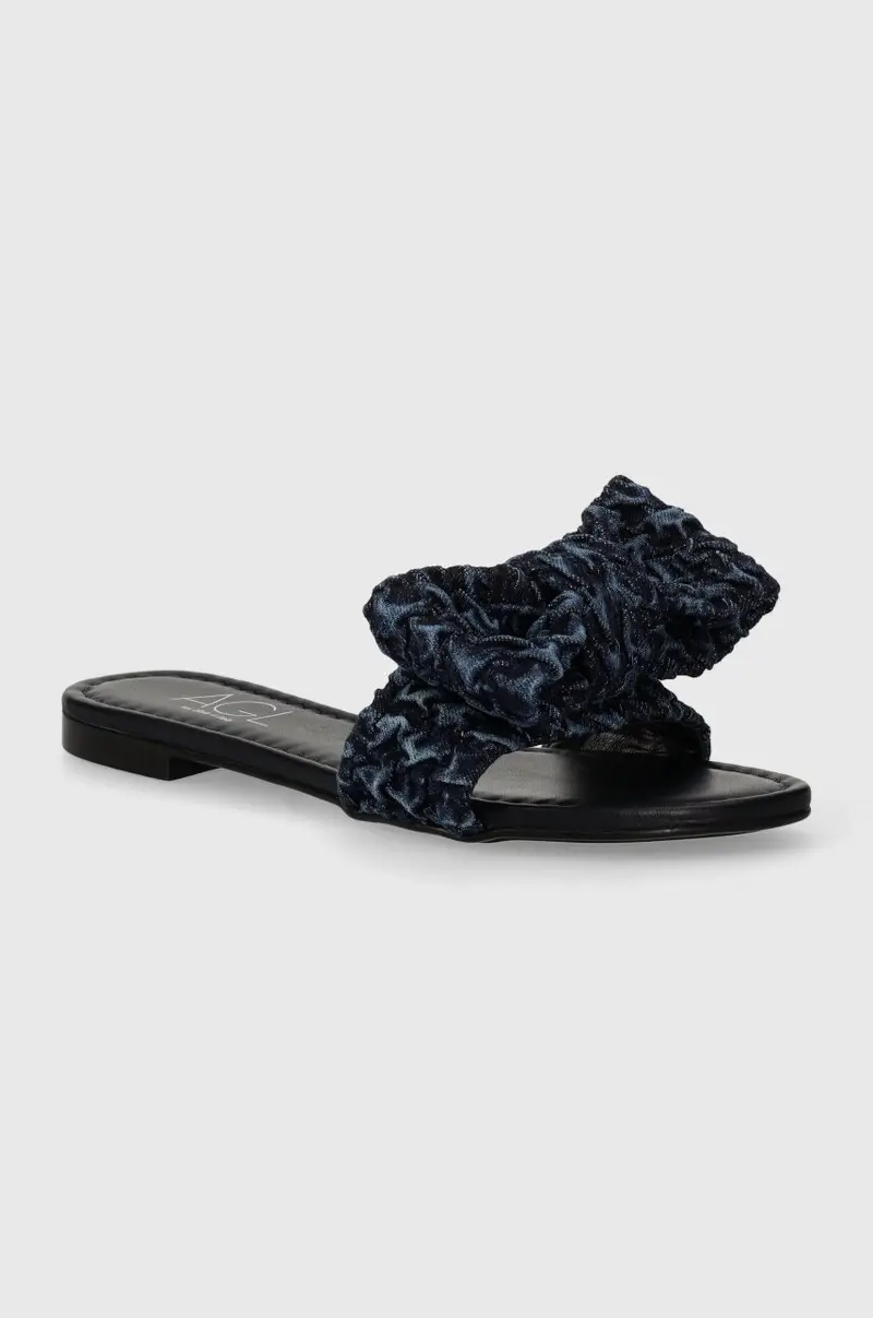 AGL ciabatte slide Summer Goffre donna colore blu navy D656076PHK7670A976