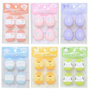 Sanrio Characters Makeup Finger Puff (Set of 4) Cinnamoroll (30×40mm)