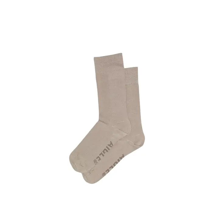 Aigle Calzini di cotone lisci Made in France Beige