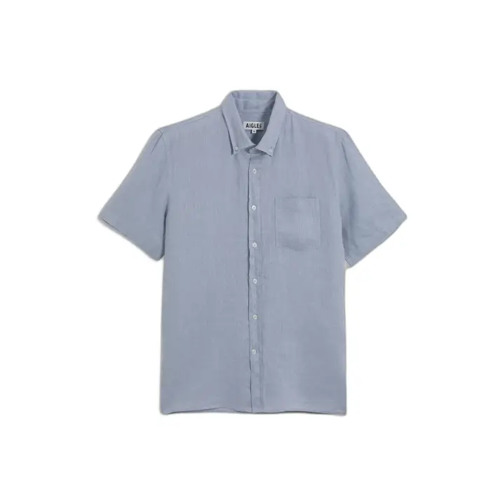 Aigle Camicia di lino Bleu