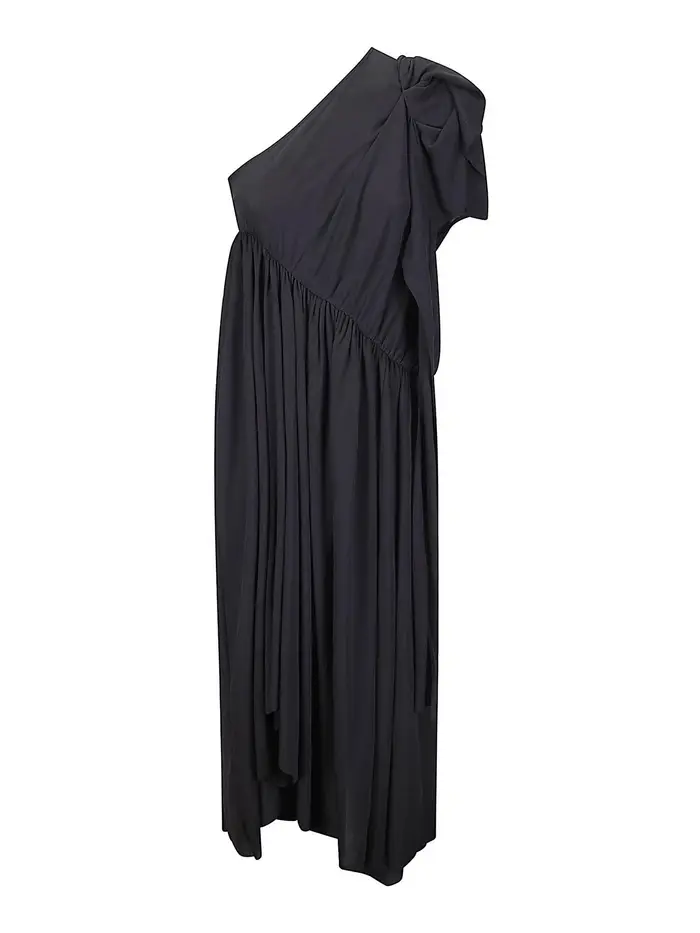 Vestito Pivote Monospalla Flou Nero