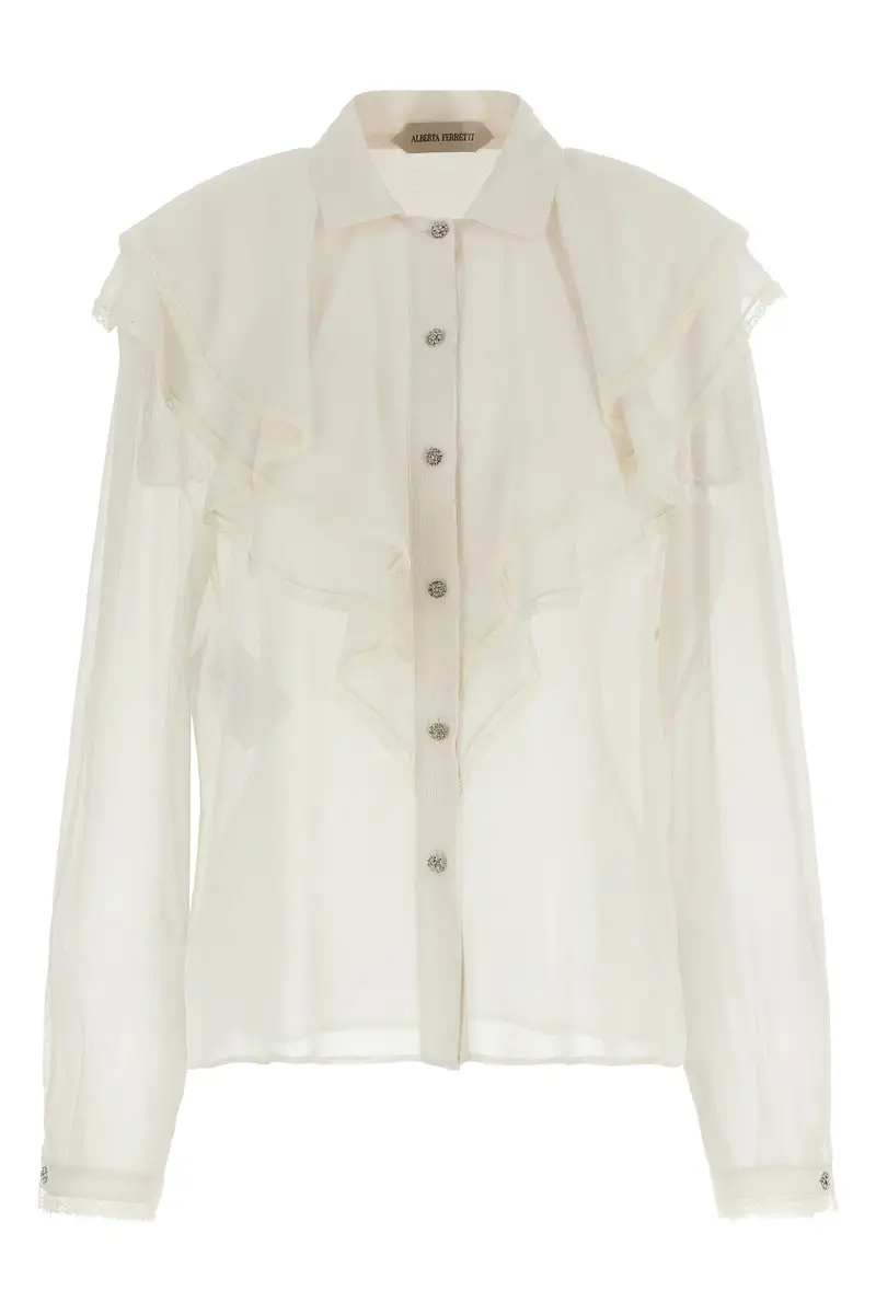 ALBERTA FERRETTI Camicia Seta Beige