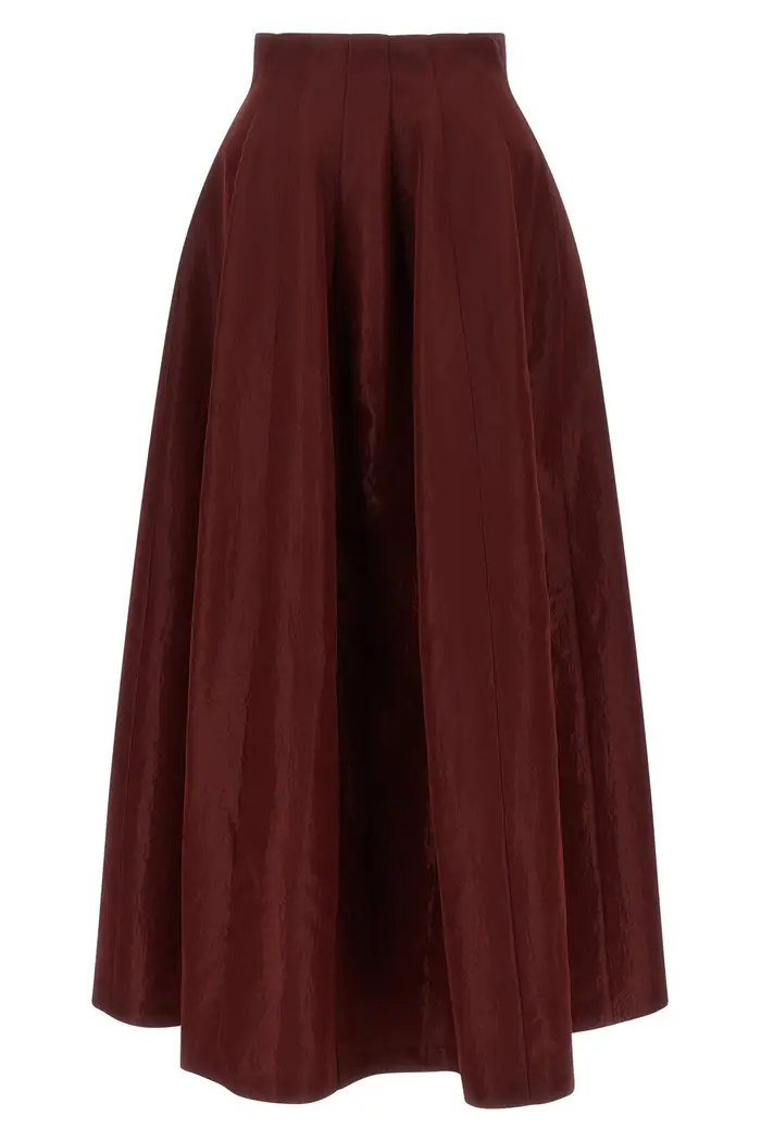 ALBERTA FERRETTI Gonna A Pannelli Rosso