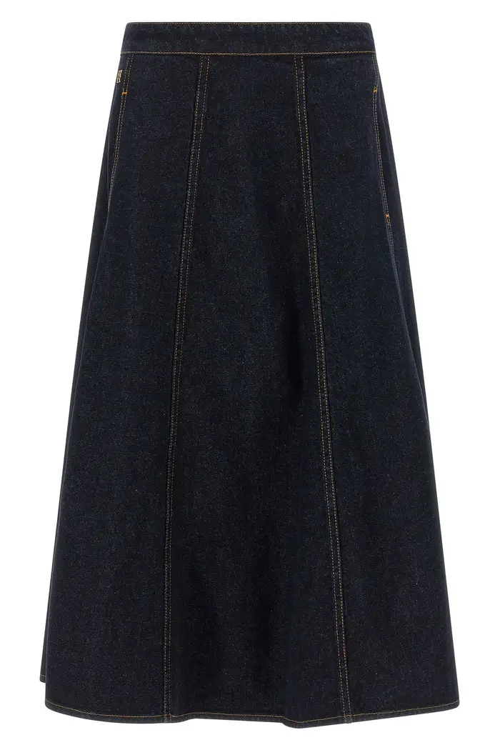 ALBERTA FERRETTI Gonna In Denim Blu