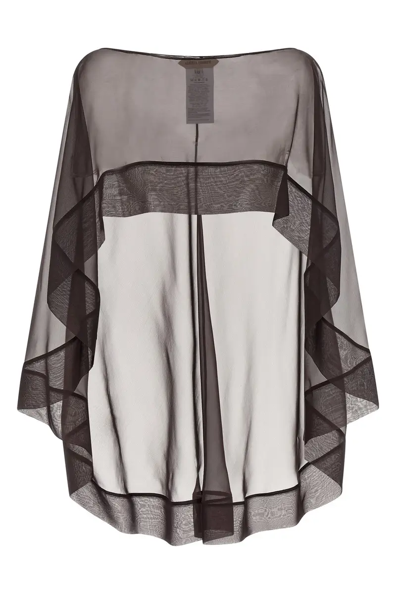 ALBERTA FERRETTI Sciarpa Chiffon Marrone