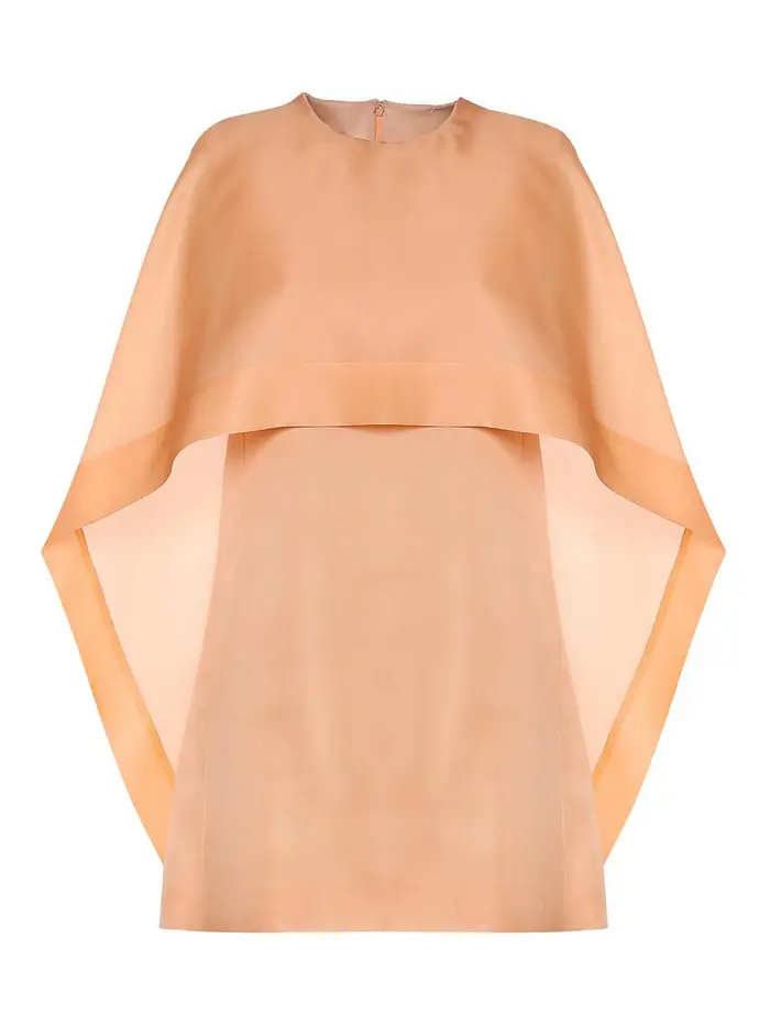 Alberta Ferretti Vestito corto in seta Color Carne E Neutri