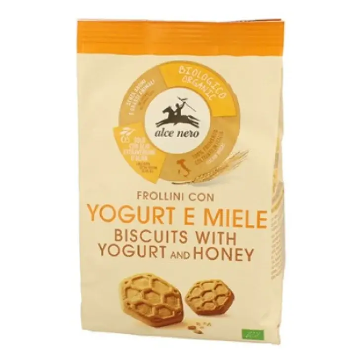 Alce nero Frollini Yogurt E Miele Biologici 250g