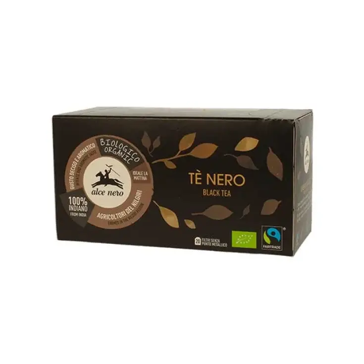 Te' Nero Biologico Alce Nero 20 Filtri 35g