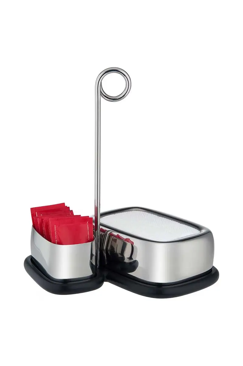 Alessi porta tovaglioli e porta tè Bibo Grigio