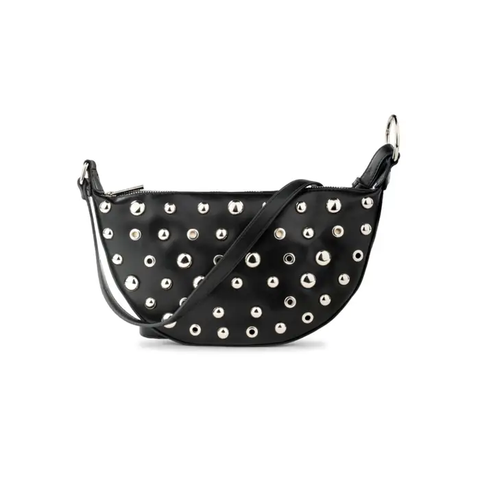 Borsa a tracolla nera Alesya da donna con borchie