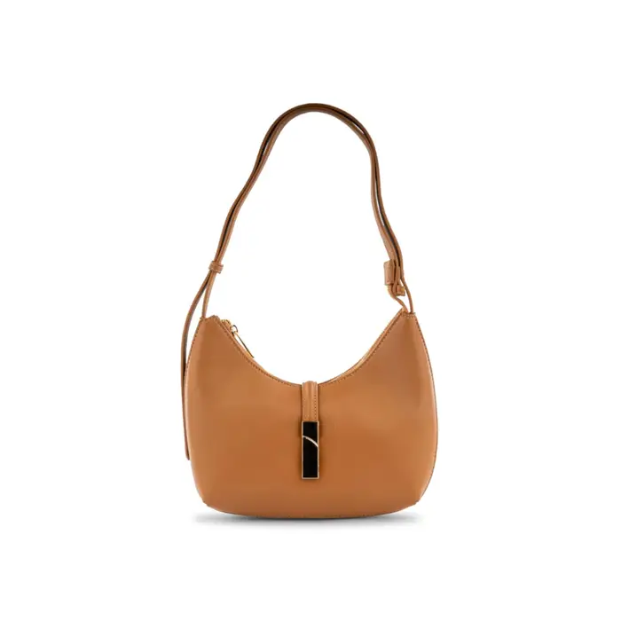 Borsa marrone Alesya da donna con chiusura con gancio metallico