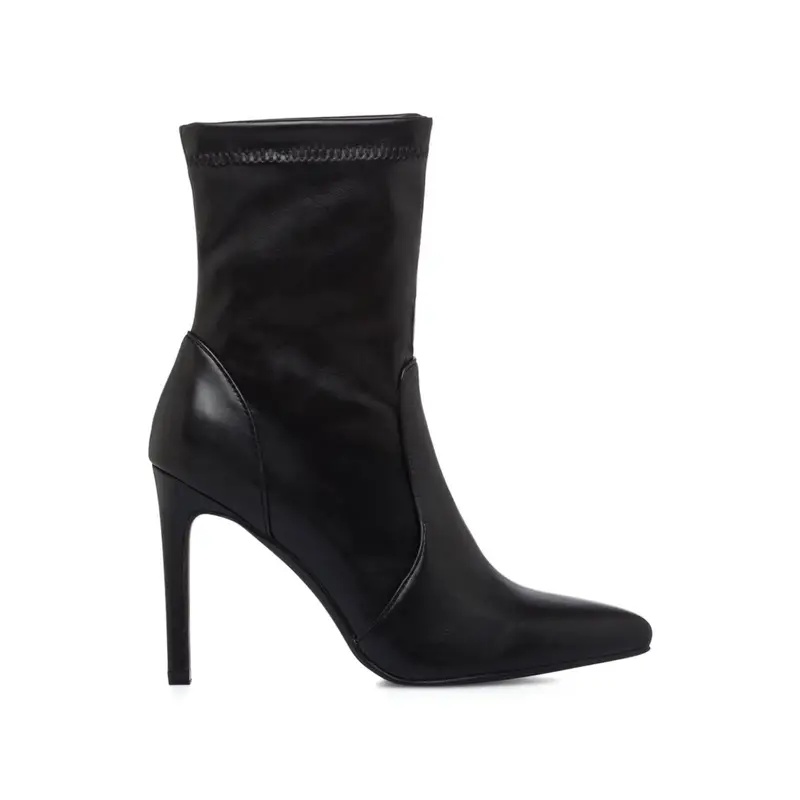 ALESYA Stivaletti neri eleganti a calzino da donna con tacco alto a spillo