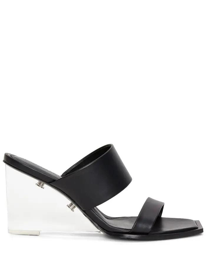 Alexander Mcqueen Ciabatte con plateau Nero