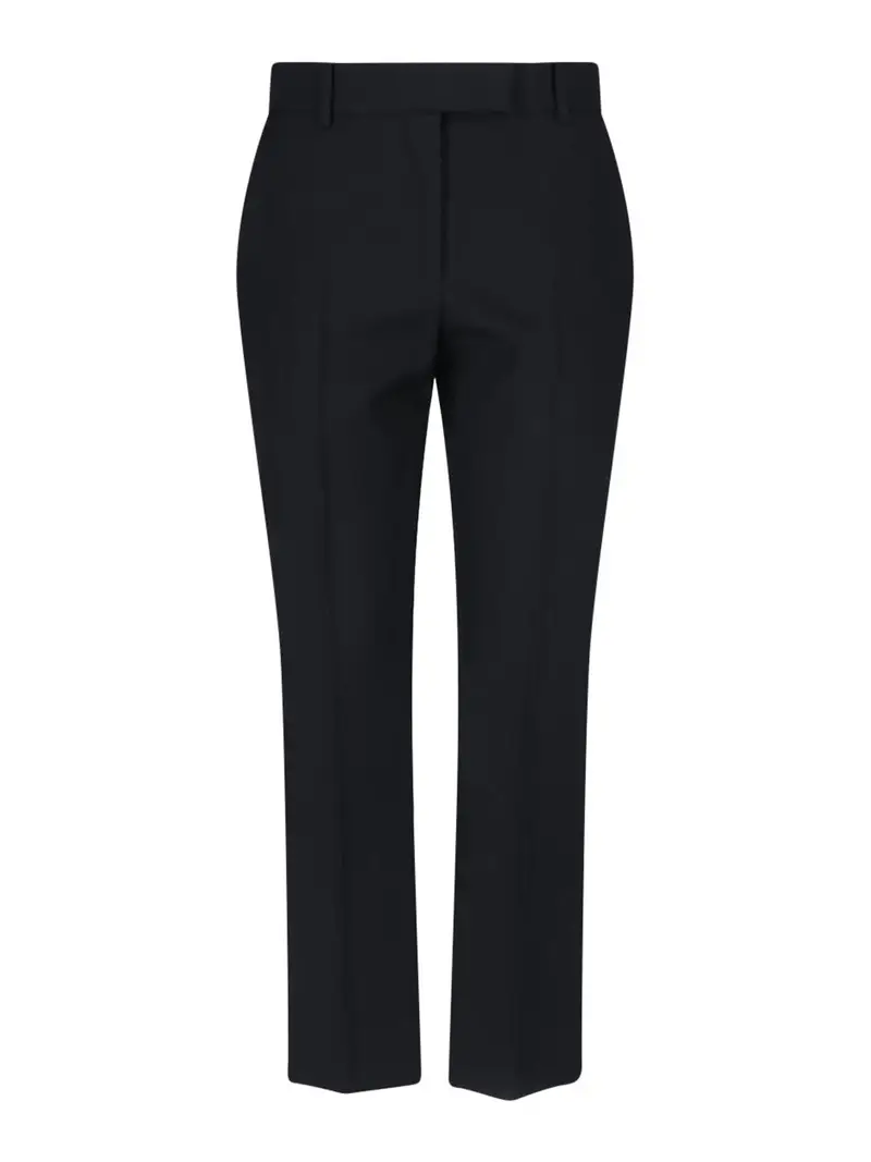 Alexander Mcqueen Pantaloni Palazzo Nero