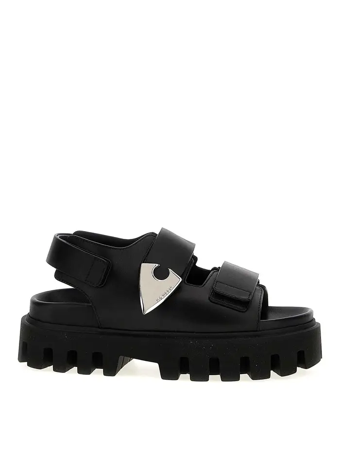 Alexander Mcqueen Sandali paracadute Nero