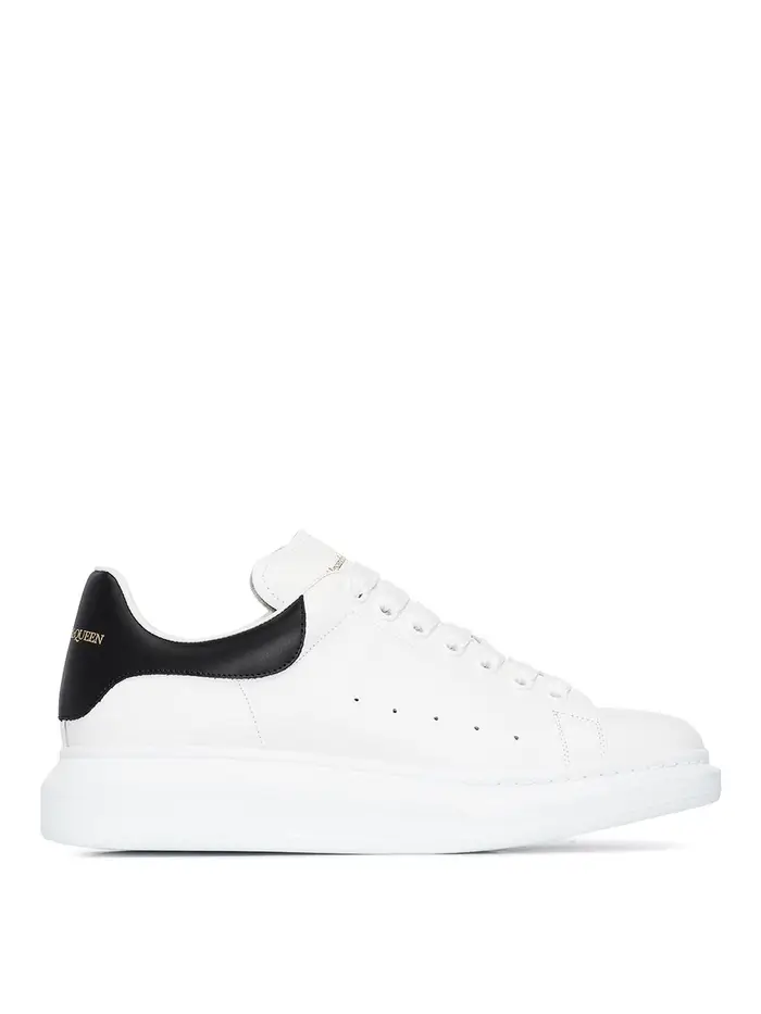 Alexander Mcqueen Sneakers In Pelle Bianco